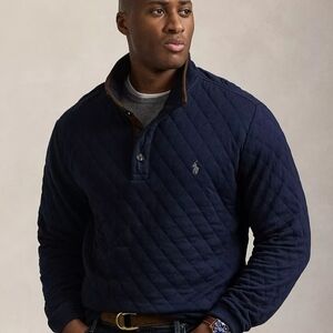 Polo by Ralph Lauren Men's Dark Blue Quilted Pullover